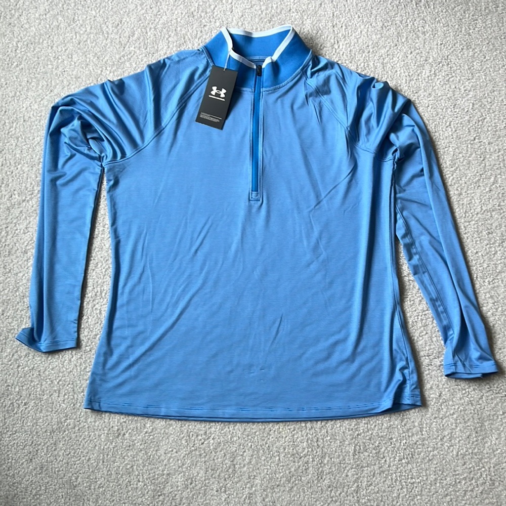 Women’s Under Armour Blue Stripe Pullover, Size XL